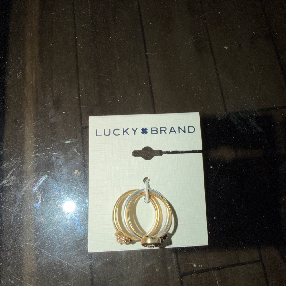 Lucky Brand Gold Hoop rings